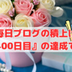 毎日ブログの積上げ『2,400日目』の達成です❣