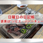 日曜日の日記帳～ご褒美は“ジビエ・バーベキュー”～