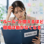 “ルール”が増えるほど現場は動かなくなる